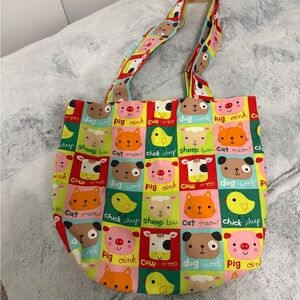 Colorful Animal Print Tote Bag